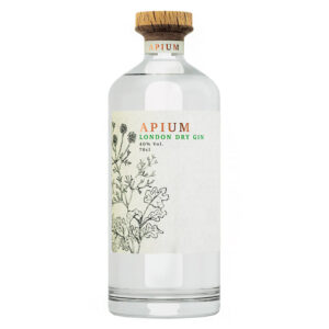 Apium nasce in Inghilterra all'interno di una storica e famosa distilleria. Rappresenta il classico ed inconfondibile stile London Dry, delicato e leggero, con una punta di lavanda sul finale. -Analisi sensoriale: Si contraddistingue per le spiccate note di lavanda, che si affiancano egregiamente a botaniche più classiche come ginepro, rosmarino, pepe di cubebe, angelica, verbena e coriandolo. Al palato è secco e chiude con un finale tipicamente balsamico, con ritorni di rosmarino e lavanda.-Apium è il gin London Dry di qualità perfetto per i Gin&Tonic, che si contraddistingue anche per il prezzo imbattibile. 