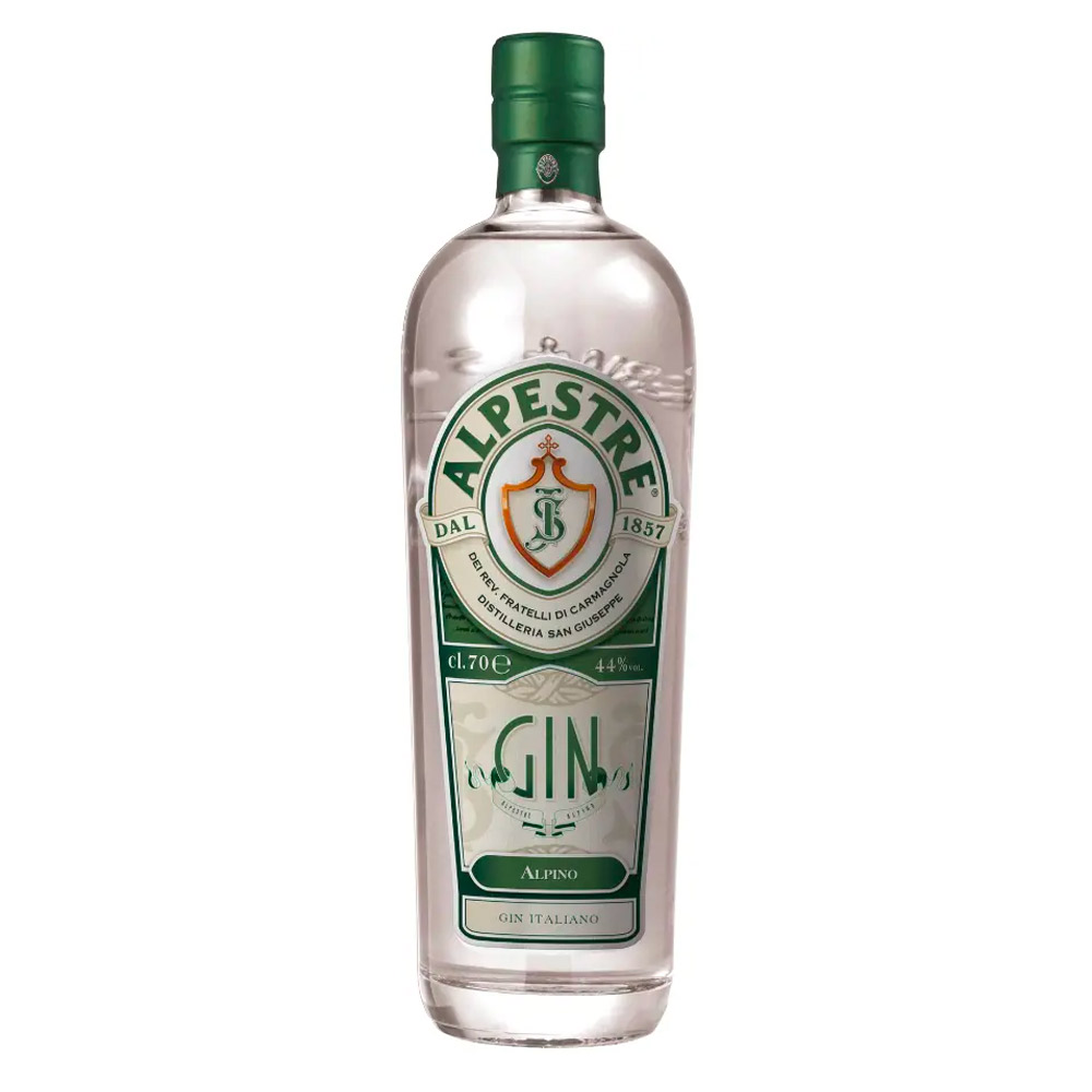 Alpestre Gin Alpino unisce la tradizione del metodo London Dry Gin con gli aromi delle erbe officinali dell'Amaro Alpestre, nato con l'idea di rappresentare la freschezza e il coraggio dello spirito alpino. Dopo diversi passaggi di filtrazione a carbone, l'anima di Alpestre è pronta per essere unita al gin London Dry, dando origine ad un distillato unico, senza precedenti. Botaniche principali: Ginepro, timo, santoreggia, salvia, menta e artemisia. Alpestre London Dry Gin si presenta di colore verde chiaro e tenue. Al naso regala intense note alpine fresche e balsamiche. Al palato primeggiano le note agrumate di scorze di limone, arancio e coriandolo, che rinfrescano la "firma" balsamica di Alpestre.