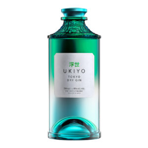 Ukiyo Japanese Tokyo Dry Gin si presenta limpido e cristallino. È un gin elegante e delicatamente aromatico, che offre note agrumate e speziate ben bilanciate, con un finale morbido. Un classico "Tokyo Dry Gin" che rappresenta la base perfetta della gamma di spirits giapponesi Ukiyo. La base alcolica viene realizzata partendo da una base di riso o orzo locale: il classico Shōchū. Troviamo in questo gin diverse botaniche giapponesi come la buccia di yuzu e di mikan, fiori di sakura e il pepe sansho, celebrando così la diversità del terroir e del raccolto giapponese. Le botaniche principali sono: Yuzu, Mikan, Fiori di Sakura, Pepe Sansho, ginepro, coriandolo, radice di angelica, scorza di limone, cardamomo e rosmarino. Il nome Ukiyo si riferisce ad uno stato d'animo che enfatizza il vivere l'attimo, distaccandosi totalmente dalle difficoltà della vita.