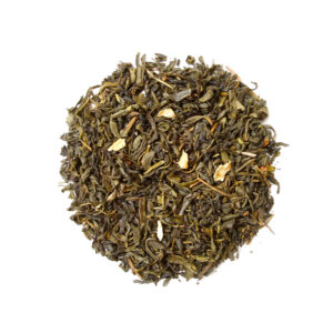 Meridiani Tè Verde Chine Jasmine al Gelsomino 80g - Tè verde semifermentato arricchito durante l’essicazione da fiori di gelsomino, che vengono in seguito parzialmente rimossi. Il Tè al gelsomino è, praticamente, la bevanda nazionale cinese ed è consumata in ogni occasione. La dolce miscela risente dell’aroma e del profumo del gelsomino.