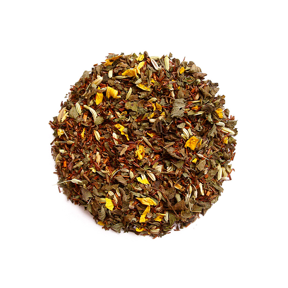 Meridiani Tisana d'Erbe Sogni d'Oro 80g - Tisana del riposo. Tisana d’erbe a base rooibos che favorisce il riposo grazie ad ingredienti privi di caffeina e concilianti il sonno come anice, finocchio e melissa. Senza aromi.