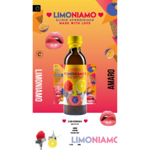 Limoniamo Elisir Afrodisiaco, "Made with Love" artigianalmente da Opificio Cattaneo, non è il liquore fa fine serata... Limoniamo è solo l'inizio... Dal gusto delicato, morbido e vanigliato, con note accentuate di limone al naso e nel gusto, questo elisir ha un grado alcolico e un grado di dolcezza moderati. Le botaniche principali sono: Limone, Lampone e Passion Fruit. "Limoniamo" fa parte della linea Amari & Liquori di Opificio Cattaneo, una serie di bottiglie accattivanti e divertenti. Le ricette e gli abbinamenti originali tra le varie botaniche, rendono questi liquori estremamente innovativi e moderni, rivolgendo comunque uno sguardo verso la tradizione liquoristica artigianale italiana.