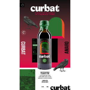 Il Curbat, prodotto artigianalmente da Opificio Cattaneo, è un digestivo naturale a base di Liquirizia purissima ed Erbe Alpine e Balsamiche.Il Corvo, "curbat" in dialetto", è da sempre segno segno di sventura, ma quello di Opificio Cattaneo porta fortuna! "Curbat" fa parte della linea Amari & Liquori di Opificio Cattaneo, una serie di bottiglie accattivanti e divertenti.Le ricette e gli abbinamenti originali tra le varie botaniche, rendono questi liquori estremamente innovativi e moderni, rivolgendo comunque uno sguardo verso la tradizione liquoristica artigianale italiana.