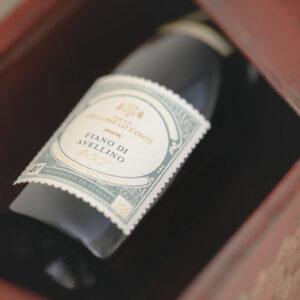 Il Fiano di Avellino DOCG di Ciccone Lo Conte nasce da uve provenienti da un’unica vigna nel comune di Lapio, con viti di circa 20 anni. Nel calice si presenta con un giallo paglierino brillante, attraversato da riflessi dorati. Al naso è ampio e stratificato: l’apertura richiama i fiori bianchi, poi arrivano note di frutta a polpa gialla come pesca e mela, sostenute da una sottile traccia minerale. In bocca unisce freschezza vivace e una sapidità ben calibrata, che danno slancio ed eleganza; la morbidezza del frutto si integra con una lieve sfumatura agrumata, chiudendo su un sorso armonico, equilibrato e di bella precisione. Prodotto in sole 2000 bottiglie numerate per l’annata 2024, questo Fiano di Avellino nasce da vigne a Lapio (AV), uno dei comuni più vocati e storici per questa denominazione.