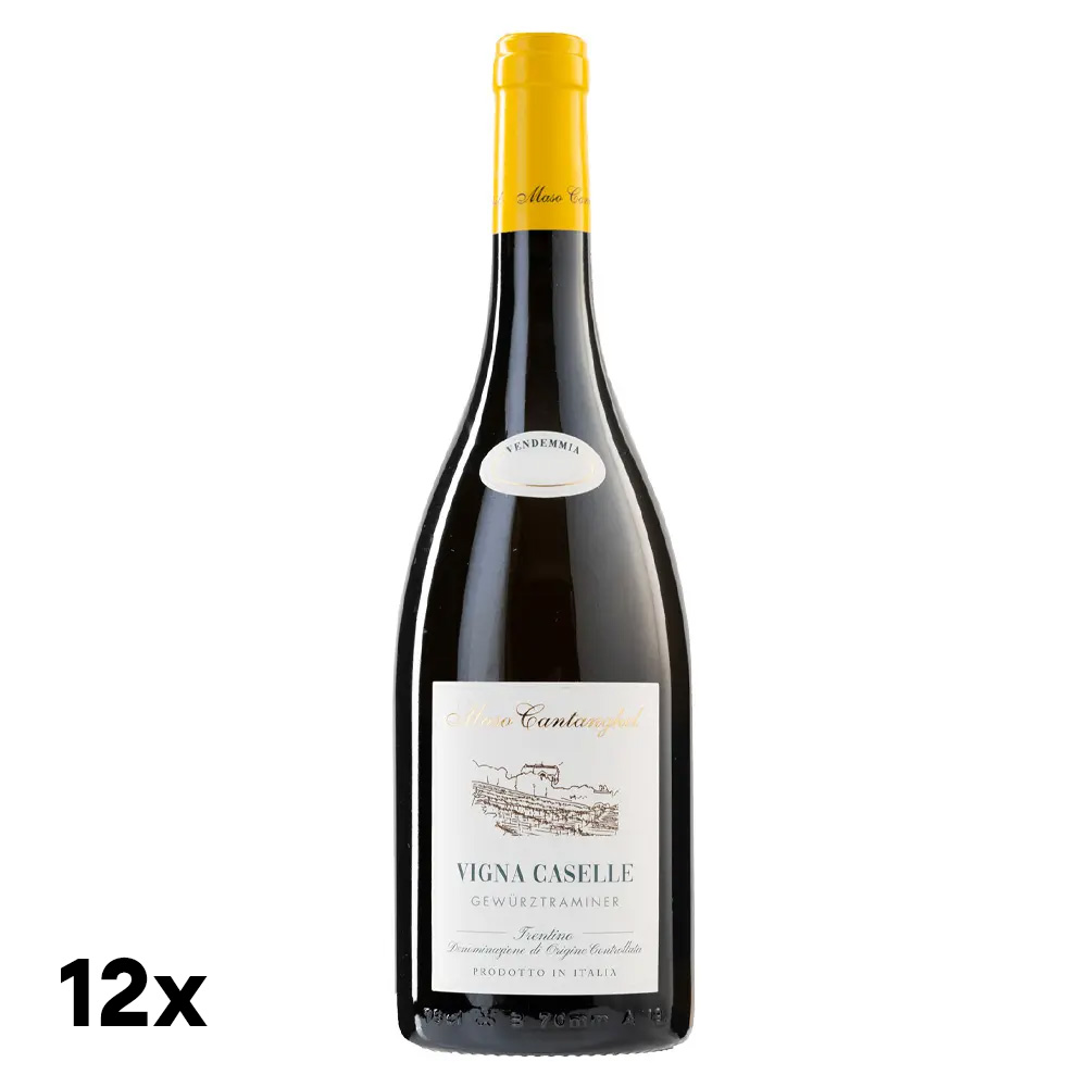 Il Vigna Caselle Gewürztraminer Trentino DOC di Maso Cantanghel è un bianco dal fascino magnetico, capace di esprimere la ricchezza aromatica del vitigno con rara eleganza e misura. Nel calice si veste di un giallo paglierino intenso che sfuma verso luminosi riflessi dorati. Il naso è un trionfo di profumi intensi, speziati e complessi, ma mai eccessivi: note di frutta esotica matura e pesca a pasta gialla si intrecciano a un raffinato e profondo respiro minerale. Al palato si rivela avvolgente, caldo e morbido, ma perfettamente bilanciato da una fresca tensione sapida. La chiusura è lunga, appagante e di grande pulizia, regalando un sorso di eccezionale bevibilità. - Questo vino nasce a Cembra, in un paesaggio viticolo di straordinaria bellezza, e porta il nome del cru di origine: "Vigna Caselle". Le viti, allevate a Guyot con un'età media di 25 anni, affondano le radici a 450 metri di altitudine lungo le rive del torrente Avisio. Il terroir è unico: rocce di origine vulcanica si mescolano a depositi creati nei millenni dall'azione dei ghiacciai e del torrente stesso. È questo suolo minerale, unito alle forti escursioni termiche portate dalle correnti della valle e alle rese bassissime (solo 60 quintali per ettaro), a definire l'anima nitida del vino. Dopo la vendemmia manuale in leggera surmaturazione, il mosto affronta una macerazione a freddo e affina in acciaio per 6 mesi, preservando così l'equilibrio tra intensità e freschezza. - Box Risparmio da 12 bottiglie di Maso Cantanghel Vigna Caselle Gewürztraminer Trentino DOC. Risparmia sulla quantità con questa offerta!