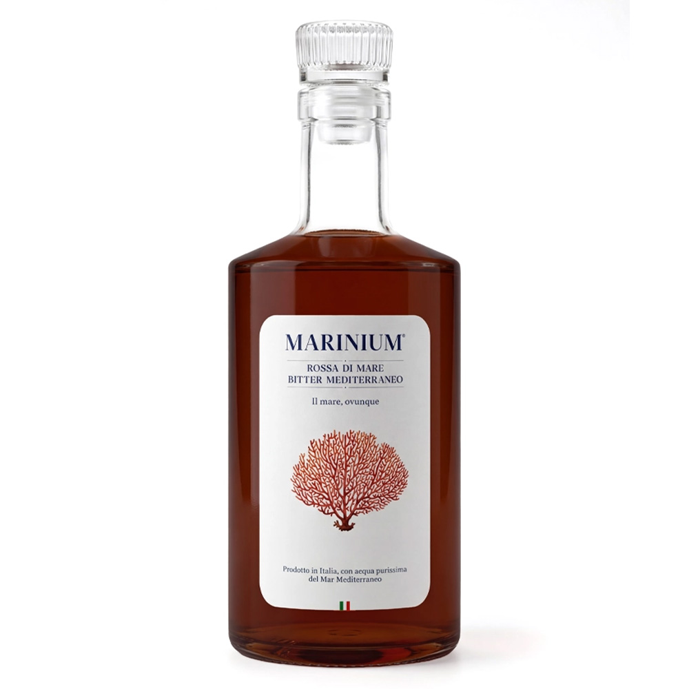 Marinium Rossa di Mare Bitter Mediterraneo — bitter artigianale esclusivo con arance amare e acqua marina, su Enoart