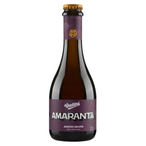 Bottiglia birra artigianale Amaranta Birrificio Ventitré American IPA ambrata