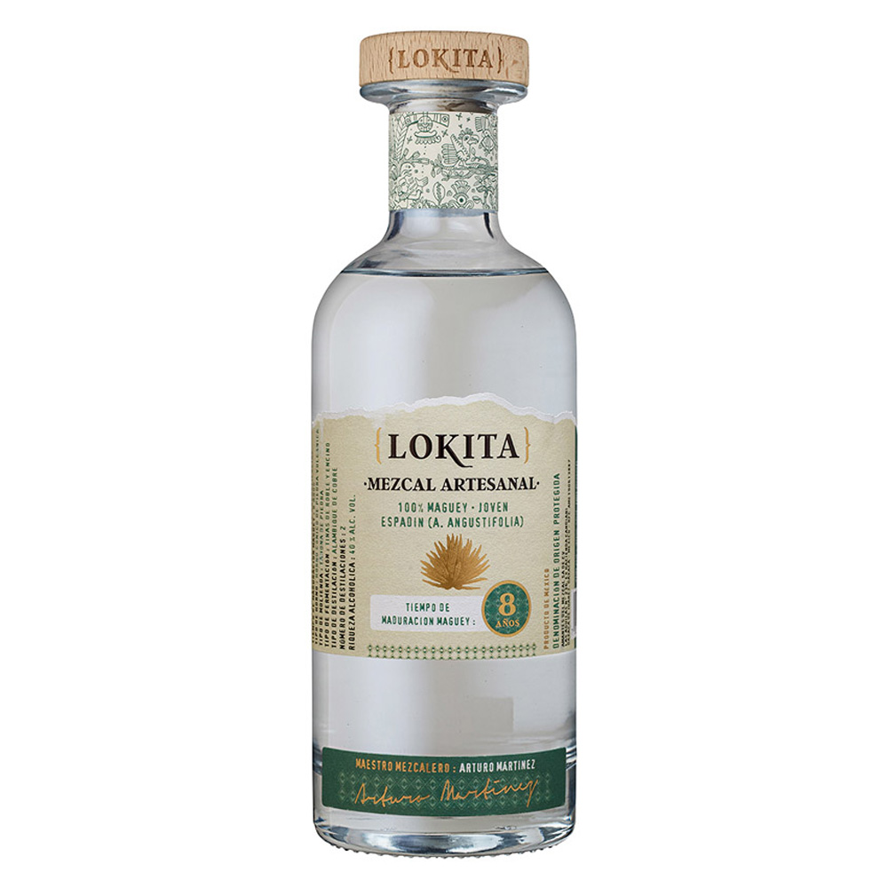 Lokita Mezcal Artesanal Espadín 8 Años — distillato messicano 100% agave di Oaxaca