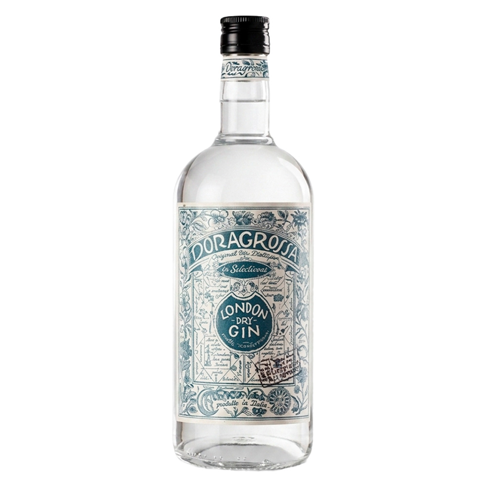 Doragrossa London Dry Gin 1 litro — distillato artigianale torinese premium