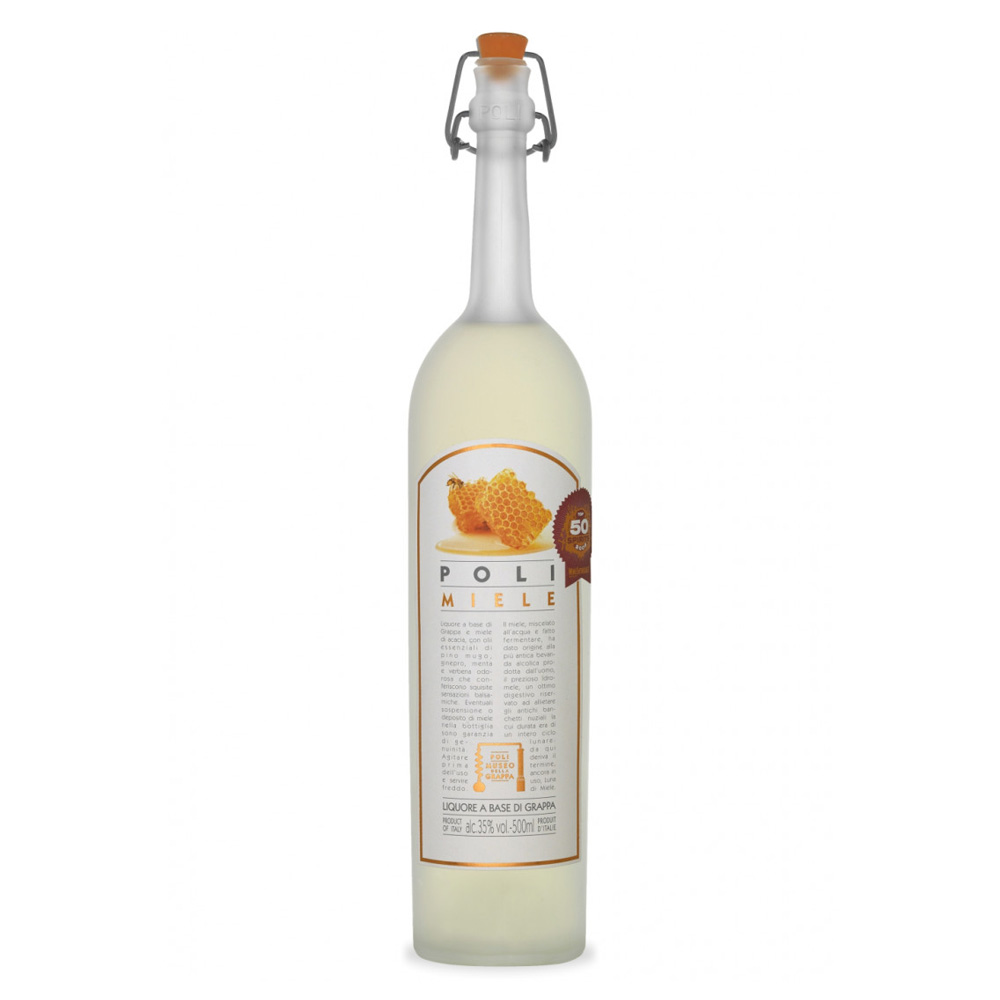 Distillerie Poli Liquore al Miele — liquore artigianale a base di grappa con puro miele di acacia ed erbe officinali